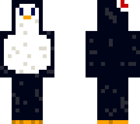 penguin with a christmas hat