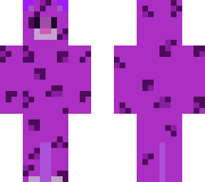 pink cheetah with purple ears