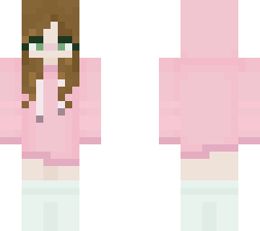 Pink hoodie girl | Minecraft Skin