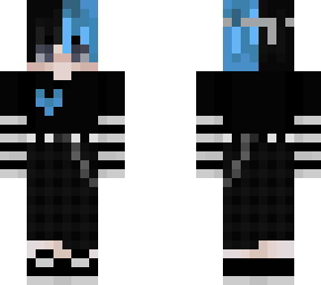 blue emo boy