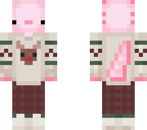 christmas axolotl (pink)