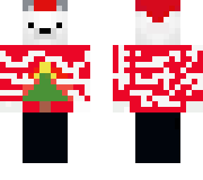 christmas polar bear