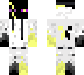 dark & light enderman with a hoodie