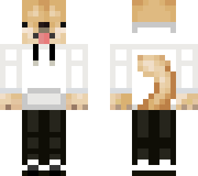 doge with white hoodie