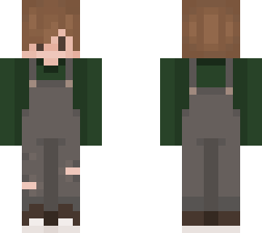 girl pixie cut overalls sweater