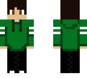 green hoodie