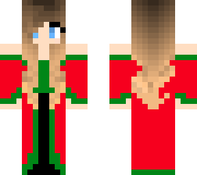 isabel from minecraft diaries christmas skin without hat- classic