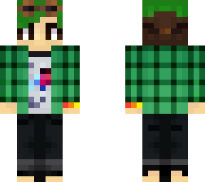 me in flannel and black jeans - short hair