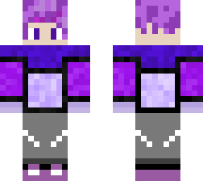 purple person with sweatpants
