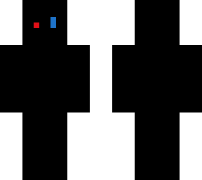 red and blue glitch