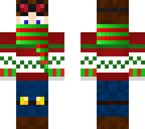 red goggled dantdm christmas skin