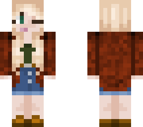 winking  blonde girl