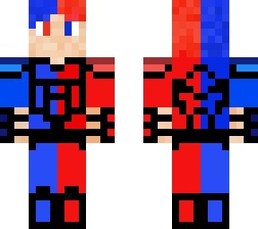 azul y rojo