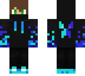 boy with evil creeper hoodie