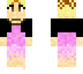 caprimint con vestido rosa en la uwu