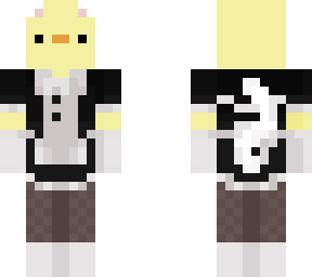chicken in maid suit <3