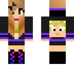 cute purple lady