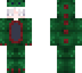 green christmas dinosaur