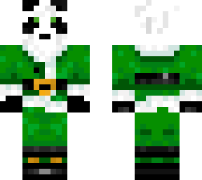 panda wearing elf costume (christmas) made by canibevincent an insane youtuber