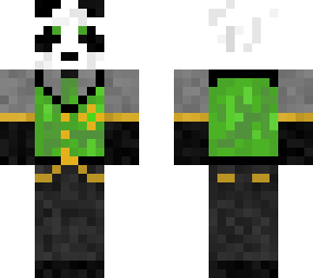 panda wearing suit