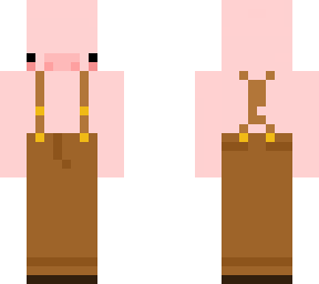 pig brown overalls