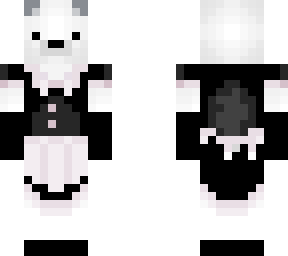polar bear as a maid