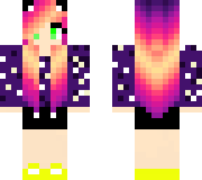 rainbow cat girl