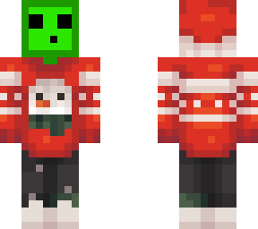 ugly sweater snowman lime slime