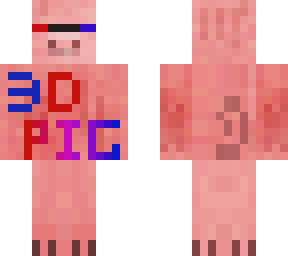 3d glasses pig