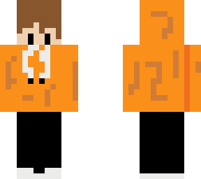 a kid with a orang hoodie (fixed)