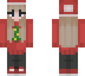 blue eyed christmas girl! (had to switch the eyes to match mine lol)