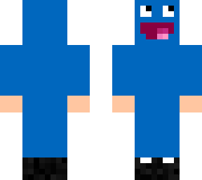 blue super happy face