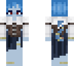 blue teifling girl