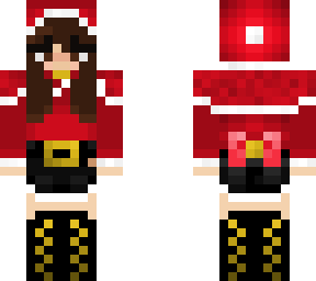 brown hair girl christams ouffit
