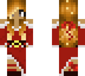 christmas girl w/ caramel hair and bows