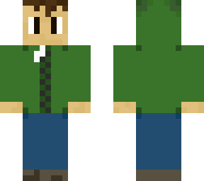green hoodie