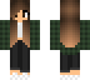 green plaid girl