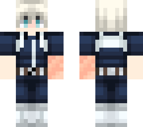 hero oc burn white hair