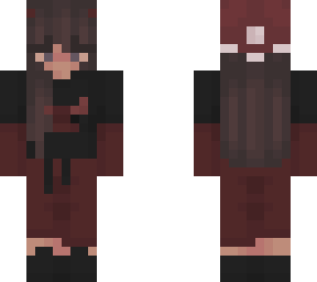 my skin with santa hat