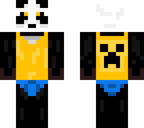 panda with no hoodie!!