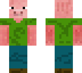 pig with shirt and pants