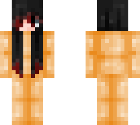 red emo girl - hair base