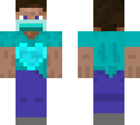 steve with mask and he is %100 safe