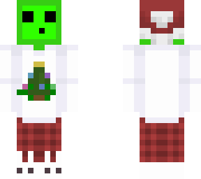tree ugly sweater lime slime