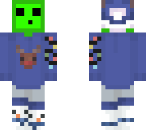 ugly sweater rudolph lime slime