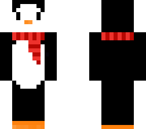 whit pengoo with scarf