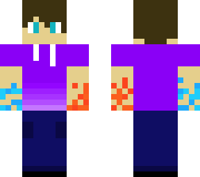 anime fire and ice skin