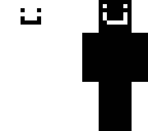 black an white