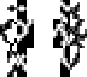 black and white skin for cosmetics