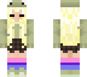 blonde frog girl